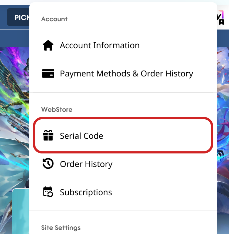 Redeeming Serial Codes – User Support | Cygames ID